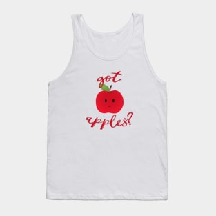 Got Apples? Deliciously Cute Smiley Happy Face Fruit Tank Top